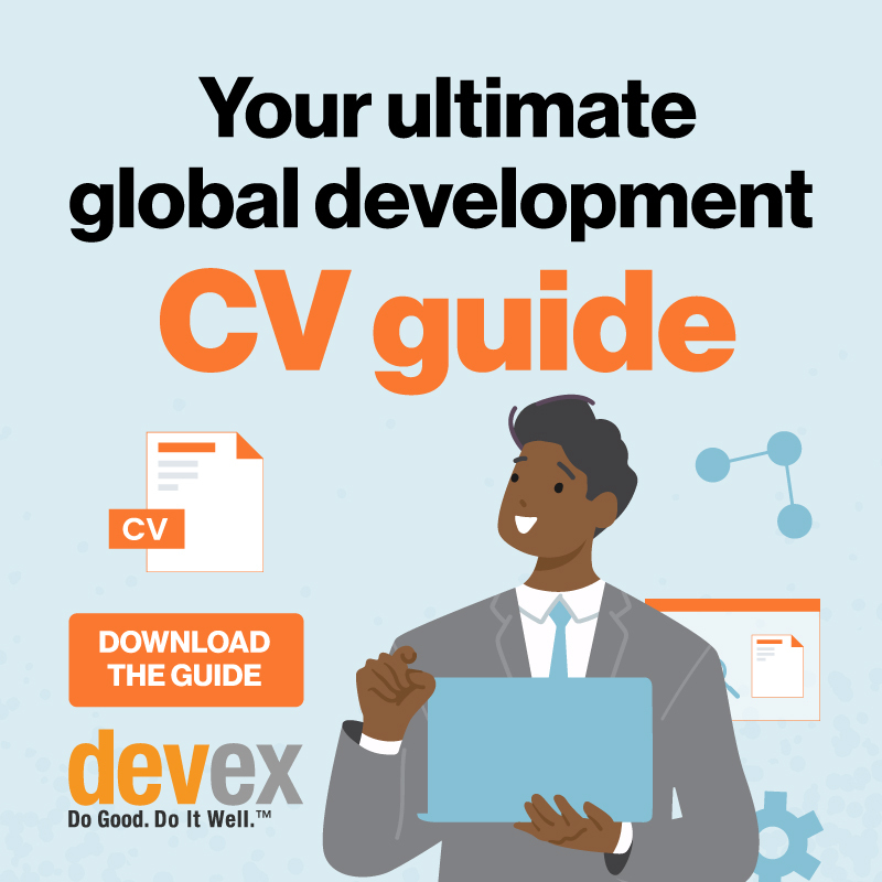 Your ultimate global development CV guide